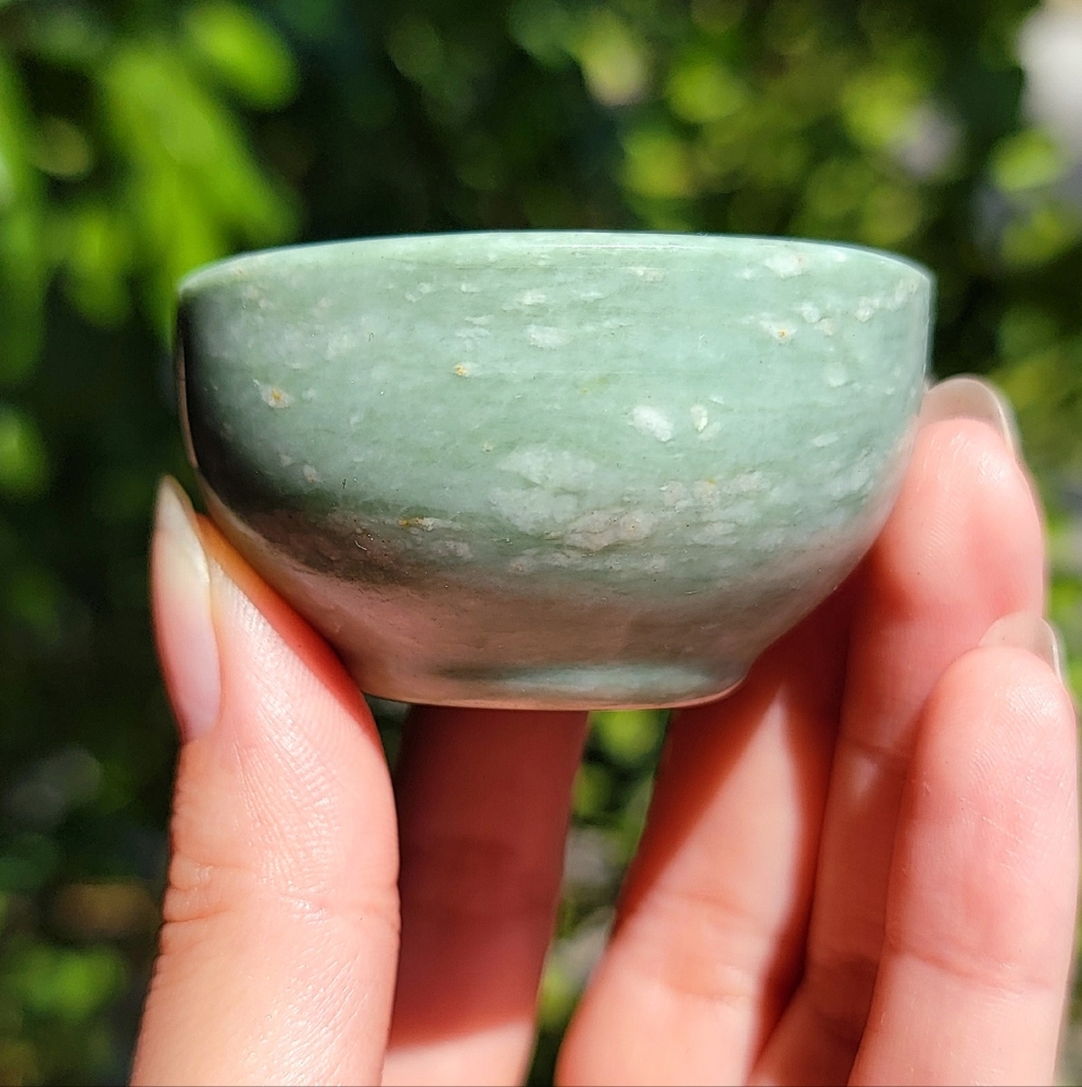 (#24) NEW 2" x 1.375" JADE BOWL